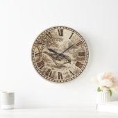 Rustic Bird Wall Clock  ラージ壁時計 (ホーム)