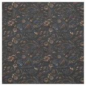 Rustic black copper tooled leather ファブリック (見本)