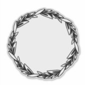 Rustic Black Wreath シール (正面)