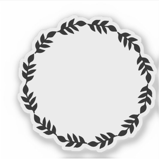 Rustic Black Wreath シール (正面)