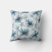 Rustic Blue Floral クッション (裏面)