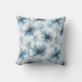 Rustic Blue Floral クッション (正面)