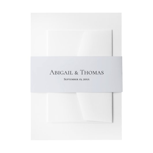 Rustic Blue Mountain Invitation Belly Band 招待状ベリーバンド (正面例)