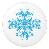 Rustic blue nature Blue Birds Vintage. セラミックノブ (正面)