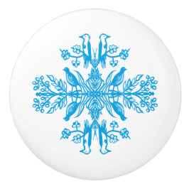 Rustic blue nature Blue Birds Vintage. セラミックノブ