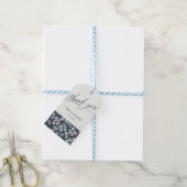 Rustic Blue & Sage Eucalyptus Thank you  ギフトタグ (より糸付き)