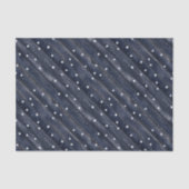 Rustic Blue Wood Stars  薄葉紙 (正面)