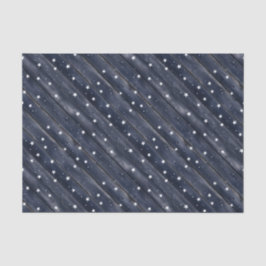 Rustic Blue Wood Stars  薄葉紙