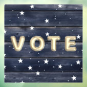Rustic Blue Wood Stars  Vote ウィンドウサイン (シート3)