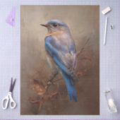 Rustic Bluebird Decoupage 薄葉紙 (クラフト)