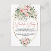 Rustic Blush Floral Eucalyptus Book Request エンクロージャーカード (正面)