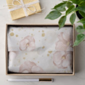 Rustic Blush & Gold Floral Boho Gift Paper 薄葉紙 (ギフト)