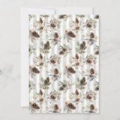 Rustic Bohemian Botanical Holiday Party Invitation 招待状 (裏面)