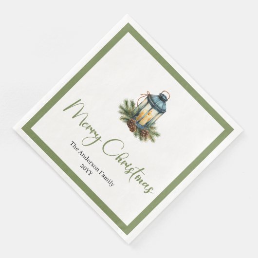 Rustic Bohemian Christmas Lantern in Watercolor  (コーナー)