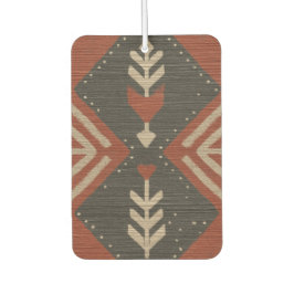 Rustic Boho Air Freshener Terracotta Print カーエアーフレッシュナー