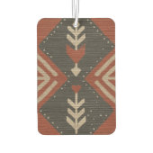 Rustic Boho Air Freshener Terracotta Print カーエアーフレッシュナー (裏面)