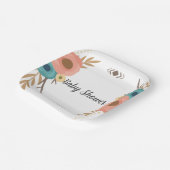 Rustic Boho Baby Shower  ペーパープレート (傾斜あり)