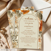 Rustic Boho Burnt Orange Ivory Olive Program プログラム