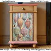 Rustic Boho Chic Holiday Ornaments EA1L Decoupage 薄葉紙