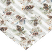 Rustic Boho Christmas Pine Farmhouse Pattern ショートテーブルランナー (コーナー)