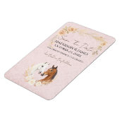 Rustic Boho Country Save The Date Wedding マグネット (左側)