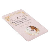 Rustic Boho Country Save The Date Wedding マグネット (右側)