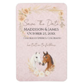 Rustic Boho Country Save The Date Wedding マグネット (縦)