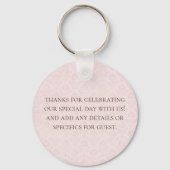 Rustic Boho Country Wedding キーホルダー (裏面)