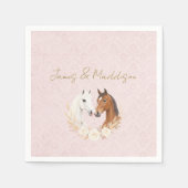 Rustic Boho Country Wedding スタンダードカクテルナプキン (正面)