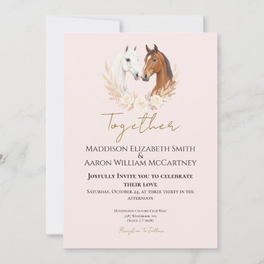 Rustic Boho Country Wedding Invitation 招待状 (正面)