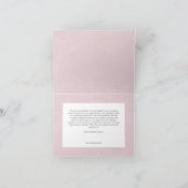 Rustic Boho Delicate Fall Wildflower Wedding サンキューカード (内部)