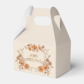 Rustic Boho Floral Christmas Favor Boxes フェイバーボックス