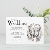 Rustic BOHO Goat Lovers  招待状 (スタンド正面)