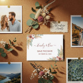 Rustic Boho Magnet Save the Date マグネット