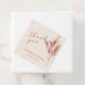 Rustic Boho Pampas Grass Wedding  フェイバータグ (インサイチュ)