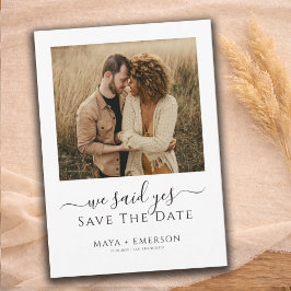 Rustic Boho Photo Wedding  Save The Date セーブザデート