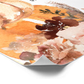 Rustic Boho Pumpkin Game Momosa Bar Poster ポスター (角)