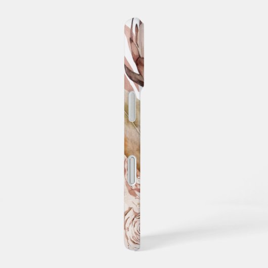 Rustic Boho Terracotta Botanical iPhone 16ケース (右側面)