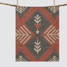 Rustic Boho Terracotta Print 