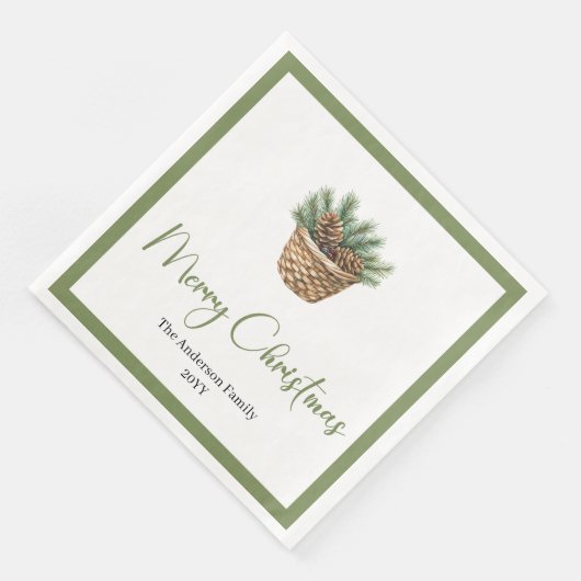 Rustic Boho Watercolor Christmas Tree Festive  (コーナー)