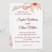 Rustic Boho Wedding Invitation 招待状 (正面/裏面)