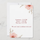 Rustic Boho Wedding Invitation 招待状 (裏面)