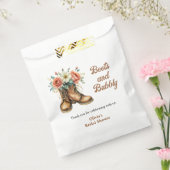 Rustic Boots and Bubbly Western Bridal Shower  フェイバーバッグ (封をした状態)