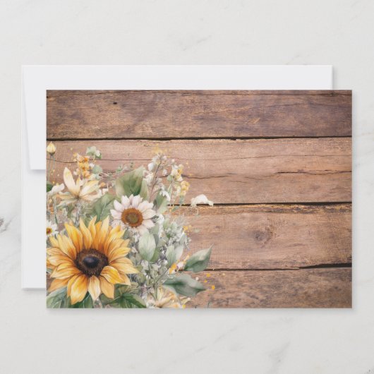 Rustic Boots Bachelorette Party 招待状 (裏面)