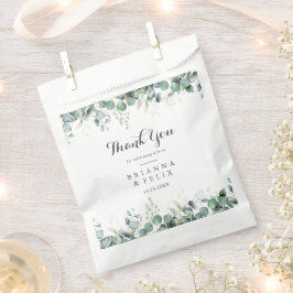 Rustic Botanical Eucalyptus Greenery Wedding フェイバーバッグ