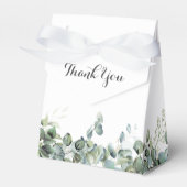 Rustic Botanical Eucalyptus Greenery Wedding フェイバーボックス (正面サイド)