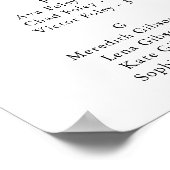 Rustic Botanical Eucalyptus Greenery Wedding ポスター (角)