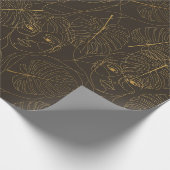 Rustic Botanical Face Line Pattern (1) ラッピングペーパー (角)