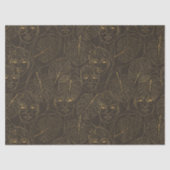 Rustic Botanical Face Line Pattern (1) 薄葉紙 (正面)