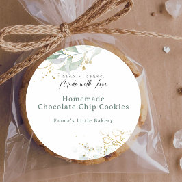 Rustic Botanical Farmers Market Bakery Product ラウンドシール